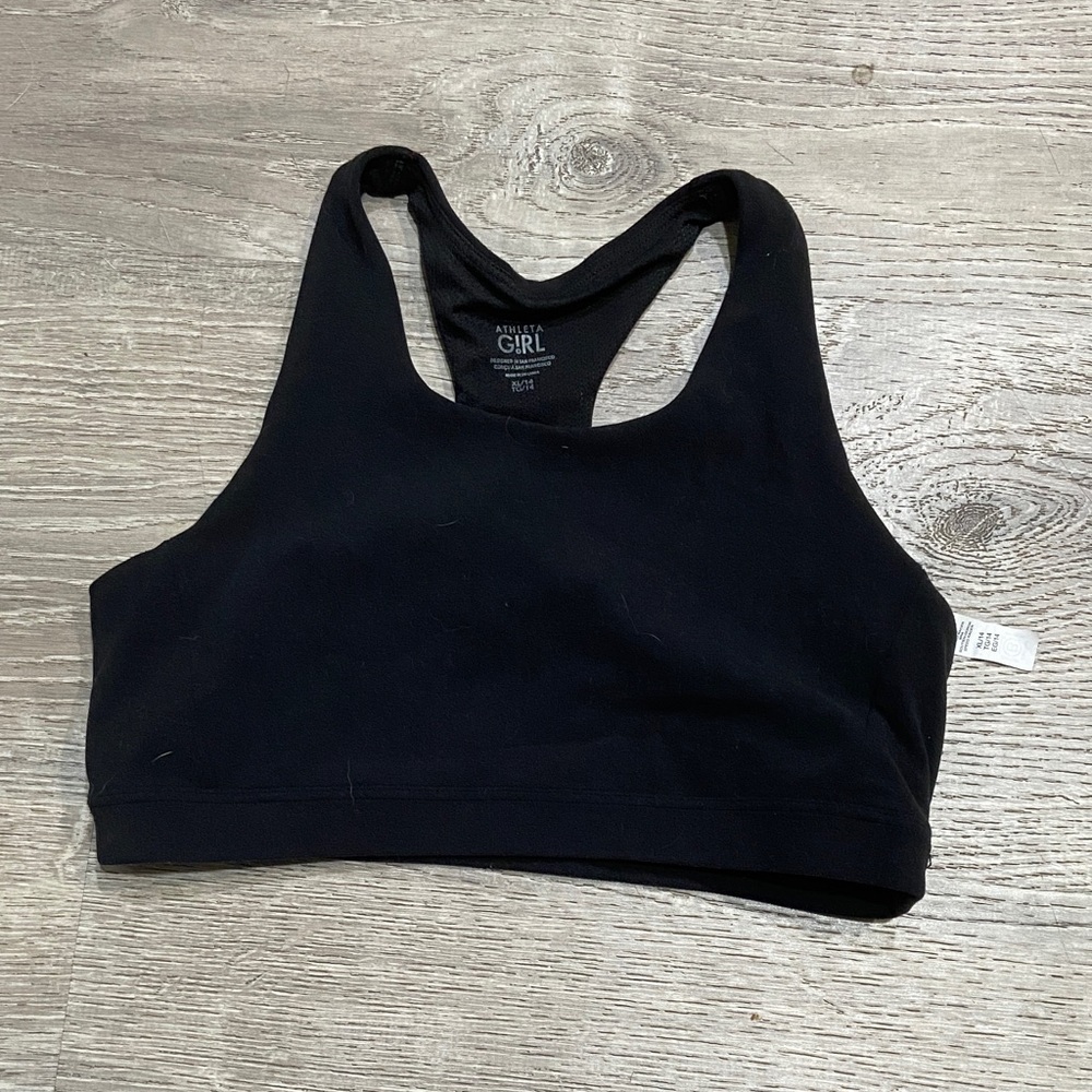Athleta Black Racerback Top
